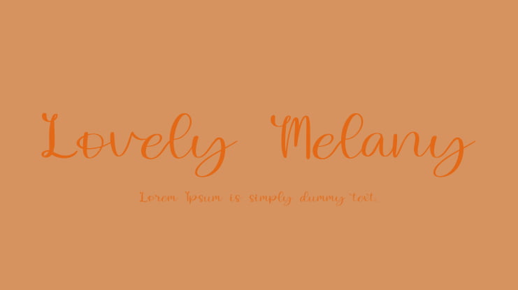 Lovely Melany Font