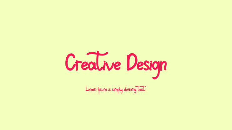 Creative Design Font