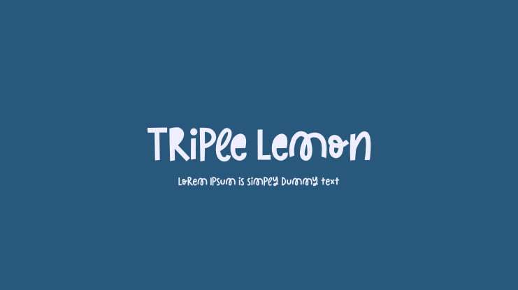 Triple Lemon Font