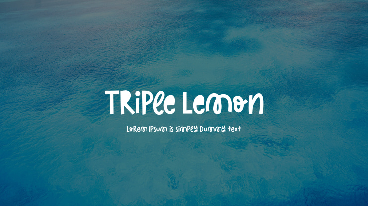 Triple Lemon Font