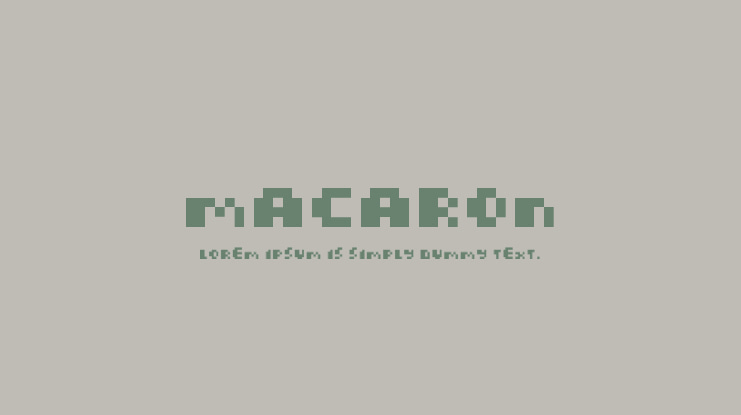 Macaron Font