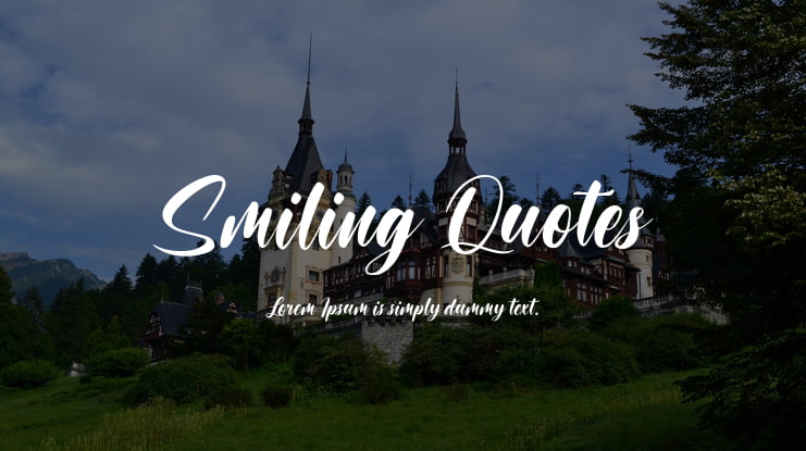 Smiling Quotes Font