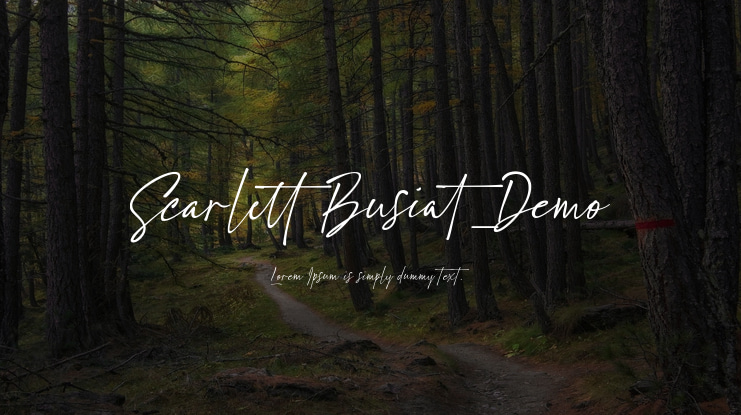 Scarlett Busiat_Demo Font