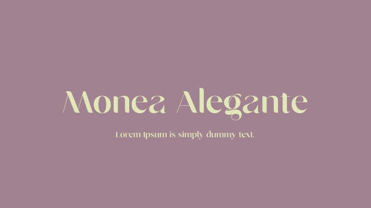 Monea Alegante Font