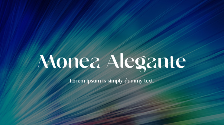 Monea Alegante Font