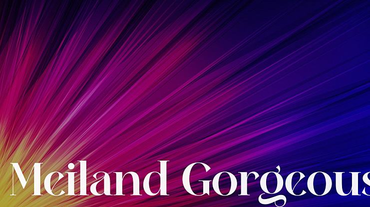 Meiland Gorgeous Font