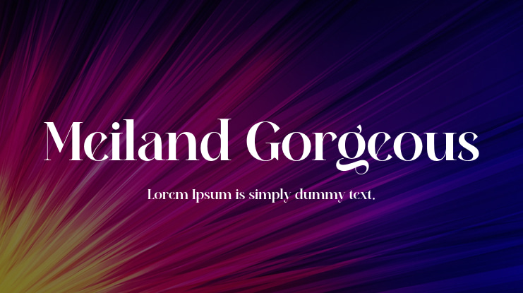 Meiland Gorgeous Font
