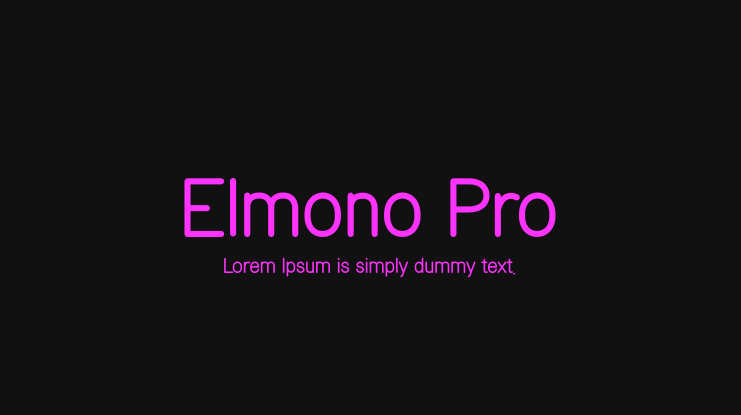 Elmono Pro Font