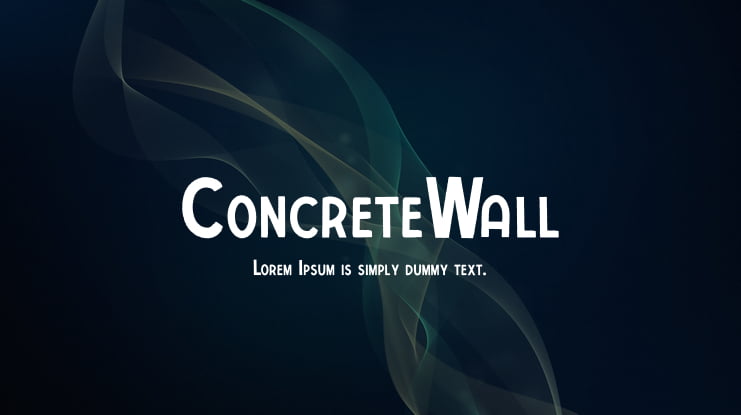 ConcreteWall Font