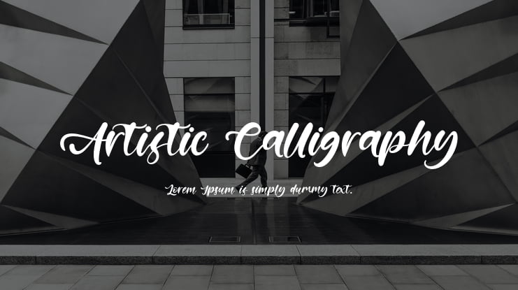 Artistic Calligraphy Font