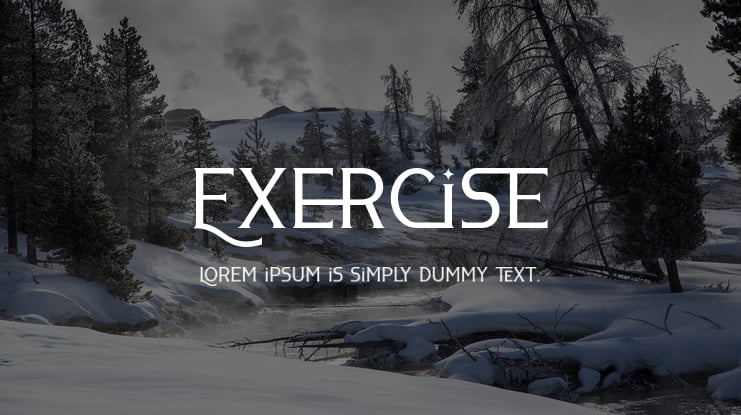 Exercise Font