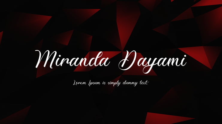 Miranda Dayami Font