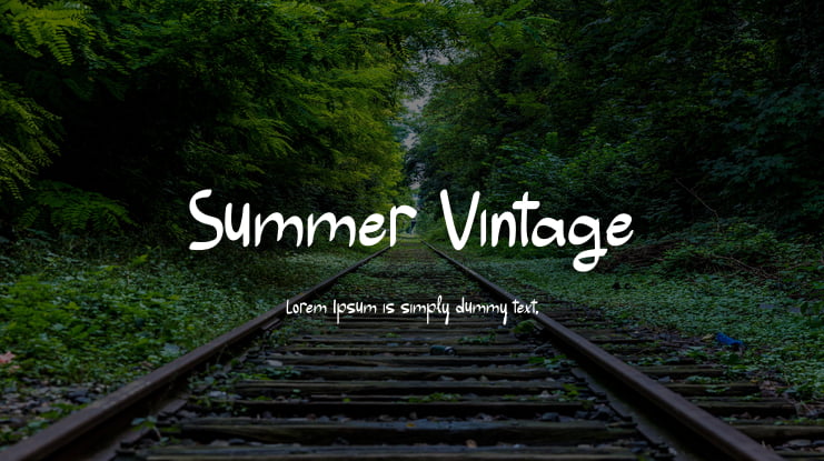 Summer Vintage Font