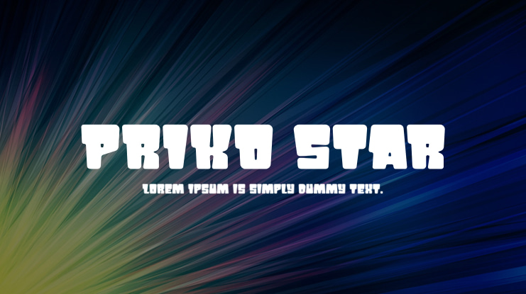PRIKO STAR Font
