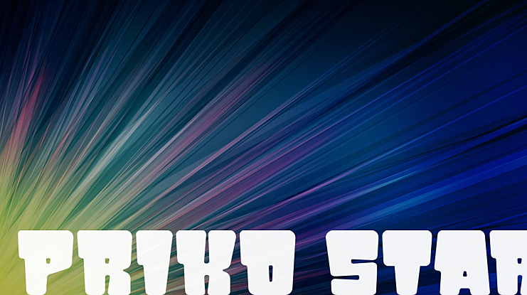 PRIKO STAR Font