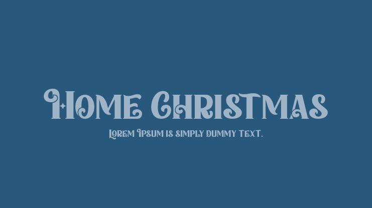 Home Christmas Font