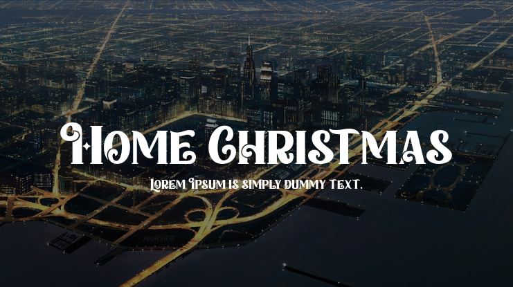 Home Christmas Font