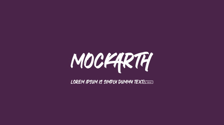 Mockarth Font