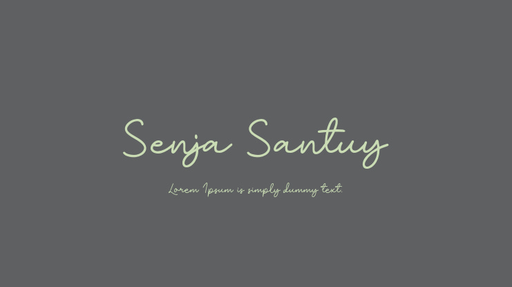 Senja Santuy Font