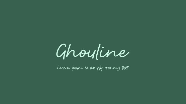 Ghouline Font