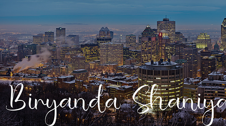 Biryanda Shaniya Font