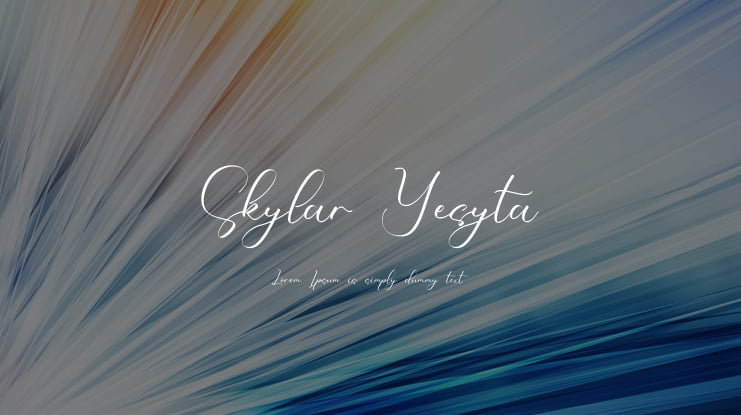 Skylar Yesyta Font