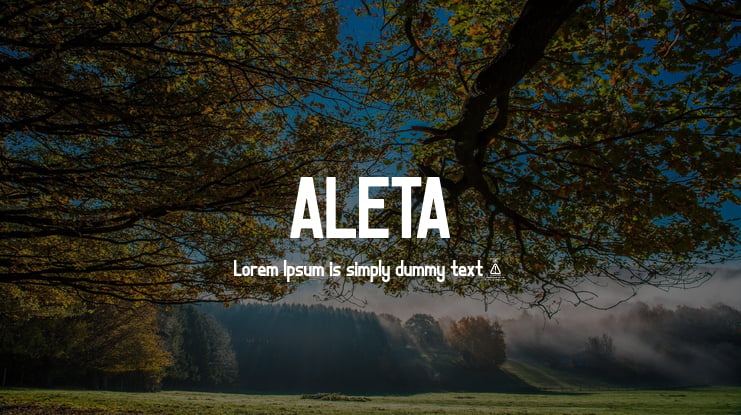 ALETA Font