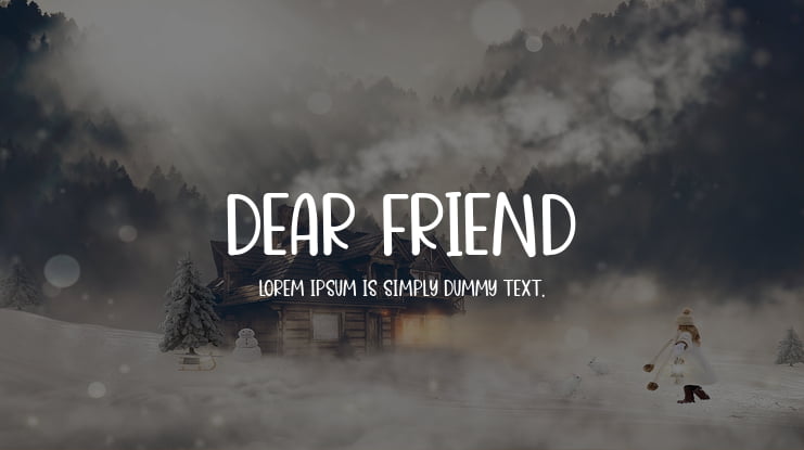 Dear Friend Font