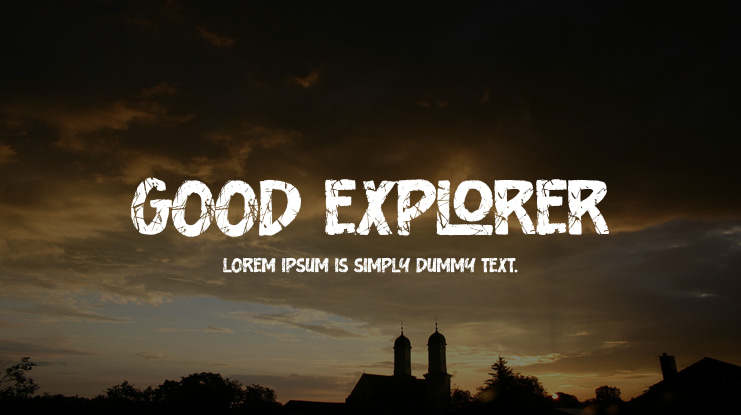 Good Explorer Font