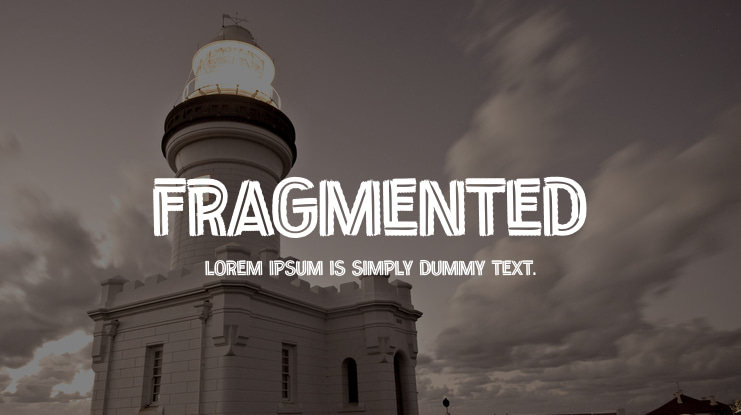 Fragmented Font