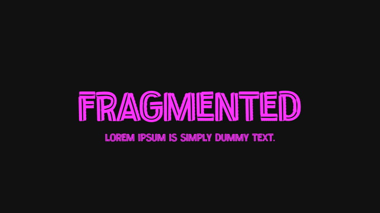 Fragmented Font