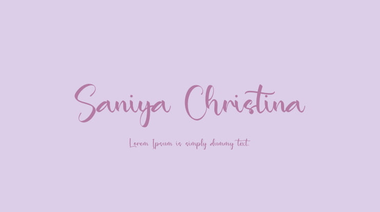 Saniya Christina Font