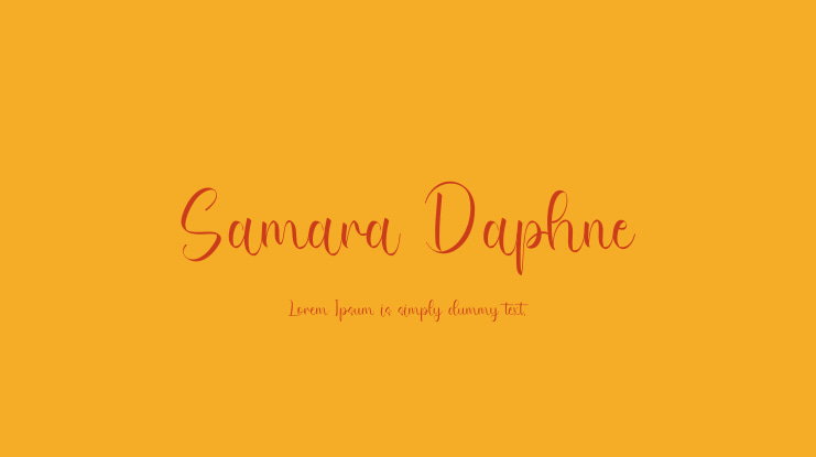 Samara Daphne Font