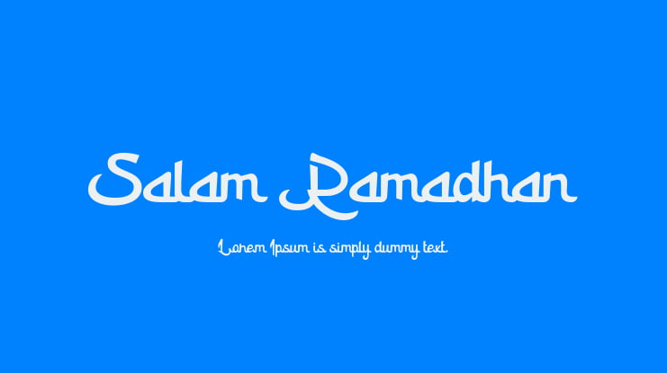 Salam Ramadhan Font