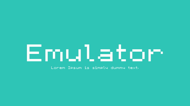 Emulator Font