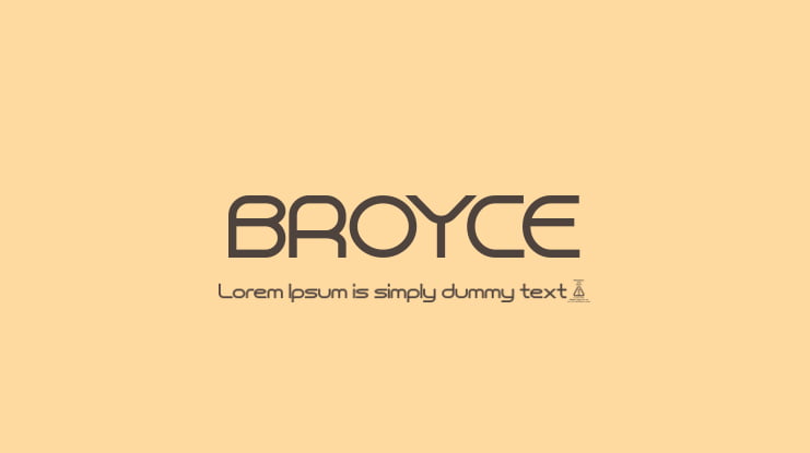 BROYCE Font