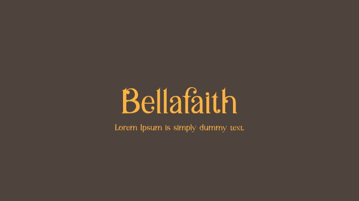 Bellafaith Font