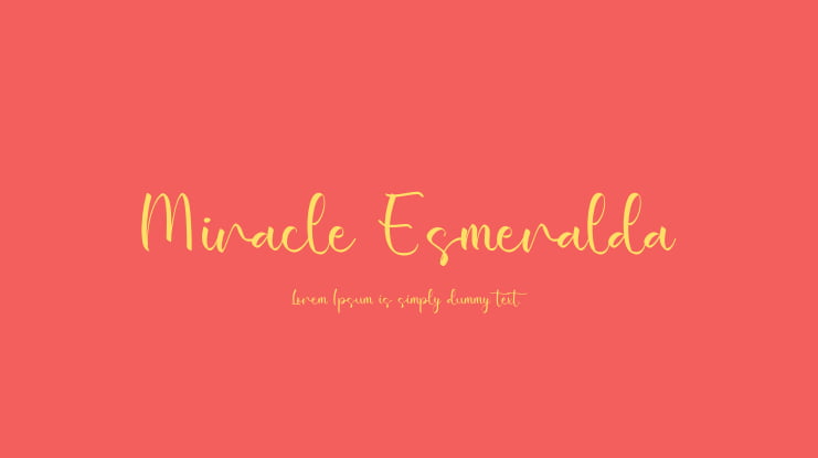 Miracle Esmeralda Font