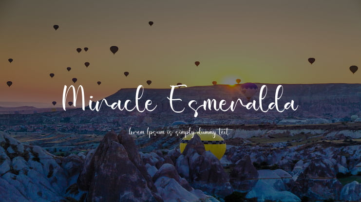 Miracle Esmeralda Font