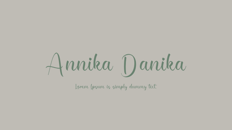 Annika Danika Font