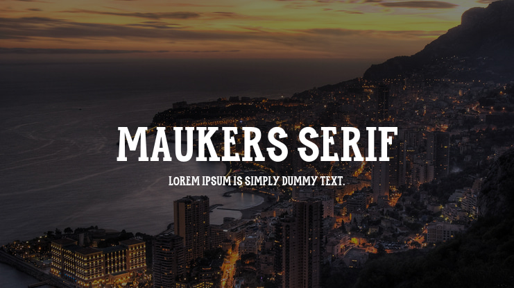 Maukers Serif Font