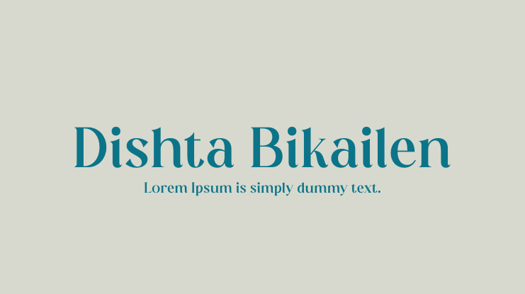 Dishta Bikailen Font