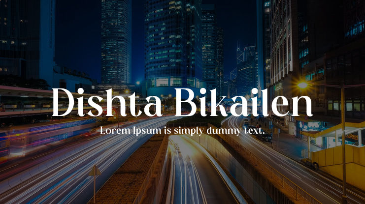 Dishta Bikailen Font