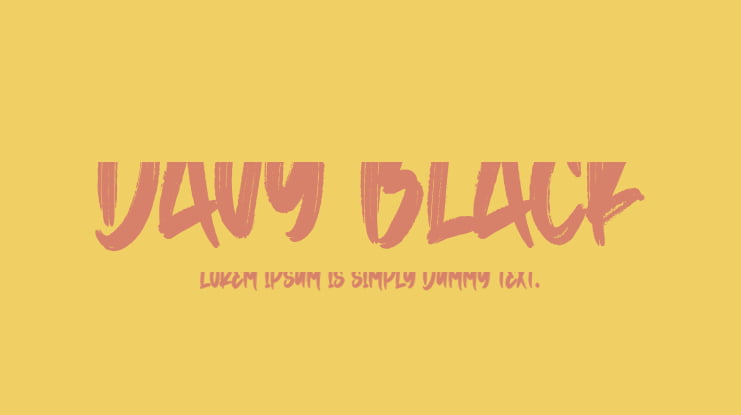 Davy Black Font