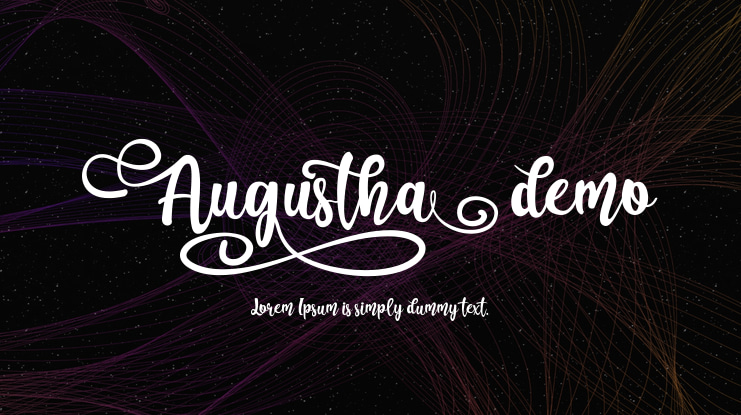 Augustha demo Font