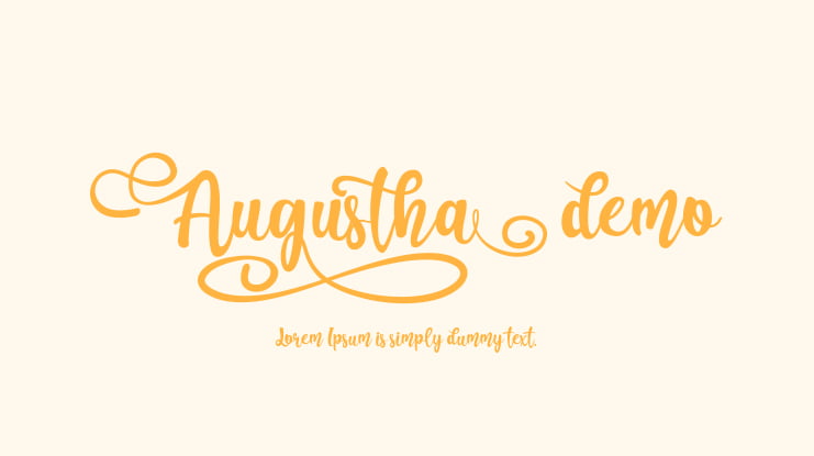 Augustha demo Font