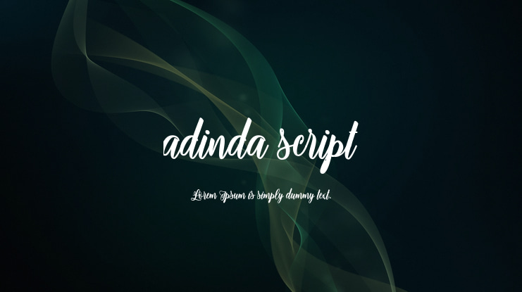 adinda script Font