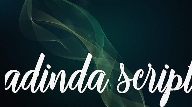 adinda script Font