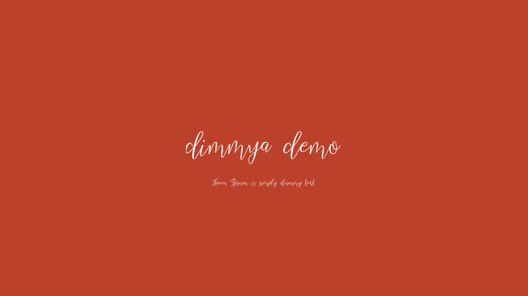 dimmya demo Font