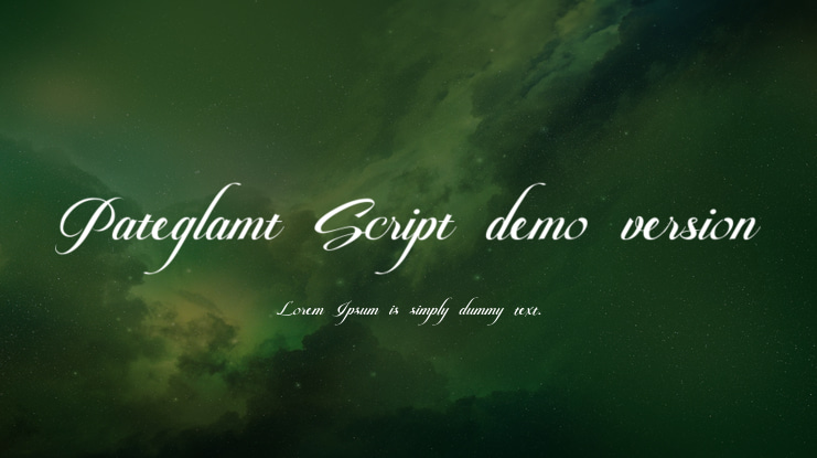 Pateglamt Script demo version Font